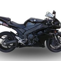 GPR exhaust compatible with  Yamaha YZF 1000 R1 2007-2008, Gpe Ann. titanium, Dual slip-on including removable db killers and link pipes 