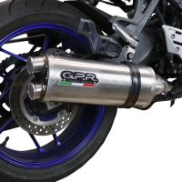 Exhaust system compatible with Yamaha Tracer 9 2021-2023, Dual Inox, Homologated legal full system exhaust, including removable db killer and catalyst 