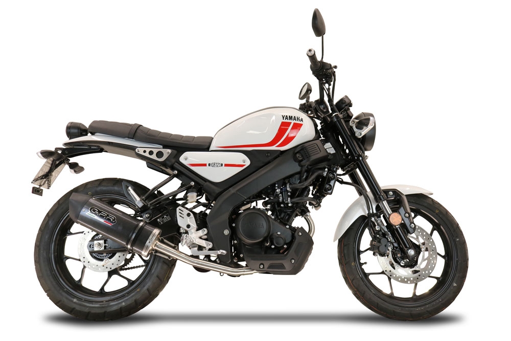 GPR exhaust compatible with  Yamaha XSR125 2021-2024, Furore Poppy, Full system exhaust, including removable db killer 