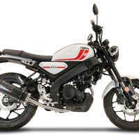 GPR exhaust compatible with  Yamaha XSR125 2021-2024, Furore Poppy, Full system exhaust, including removable db killer 