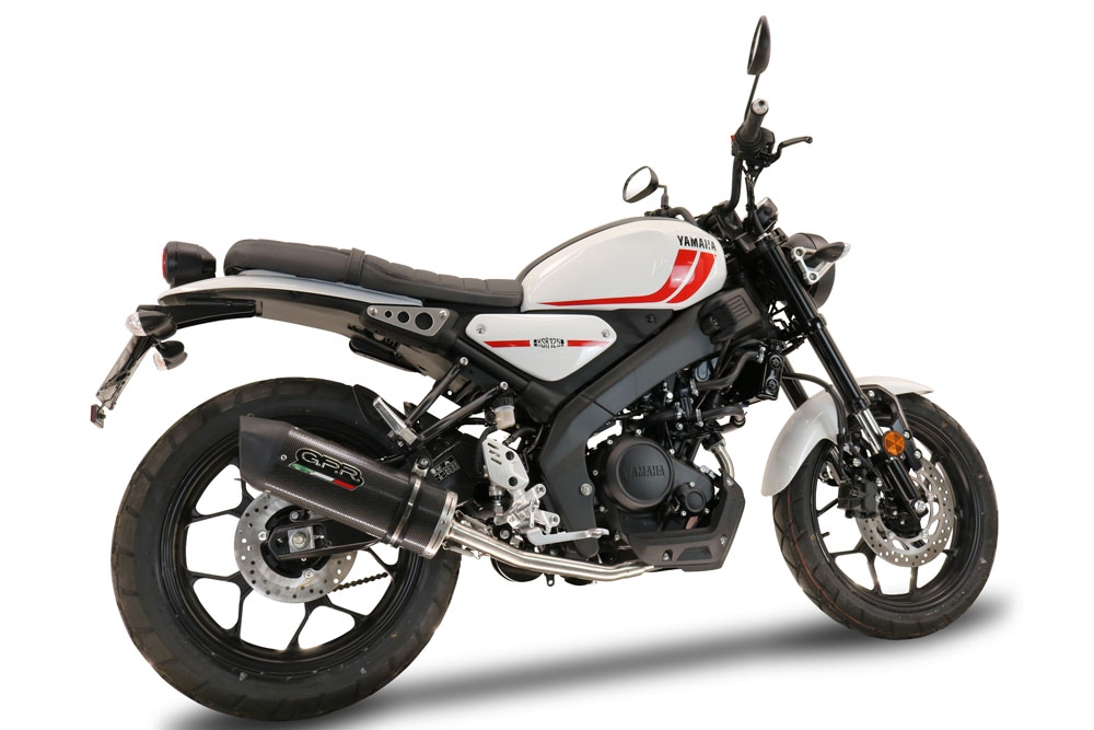 GPR exhaust compatible with  Yamaha XSR125 2021-2024, Furore Poppy, Full system exhaust, including removable db killer 