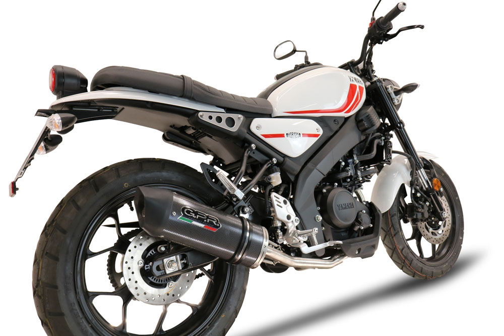 GPR exhaust compatible with  Yamaha XSR125 2021-2024, Furore Poppy, Full system exhaust, including removable db killer 