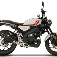 GPR exhaust compatible with  Yamaha XSR125 2021-2024, M3 Black Titanium, Full system exhaust, including removable db killer 