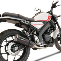 GPR exhaust compatible with  Yamaha XSR125 2021-2024, M3 Black Titanium, Full system exhaust, including removable db killer 