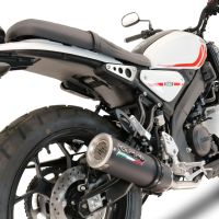 GPR exhaust compatible with  Yamaha XSR125 2021-2024, M3 Black Titanium, Full system exhaust, including removable db killer 