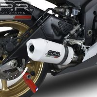 GPR exhaust compatible with  Yamaha Yzf R6 2006-2020, Albus Ceramic, Slip-on exhaust including removable db killer and link pipe 