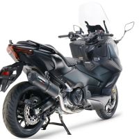 GPR exhaust compatible with  Yamaha T-Max 560 2022-2024, Furore Nero, Full system exhaust, including removable db killer 