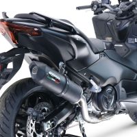 GPR exhaust compatible with  Yamaha T-Max 560 2022-2024, Furore Nero, Full system exhaust, including removable db killer 