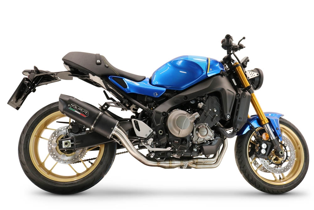 GPR exhaust compatible with  Yamaha XSR900 2022-2023, Furore Evo4 Nero, Full system exhaust, including removable db killer 