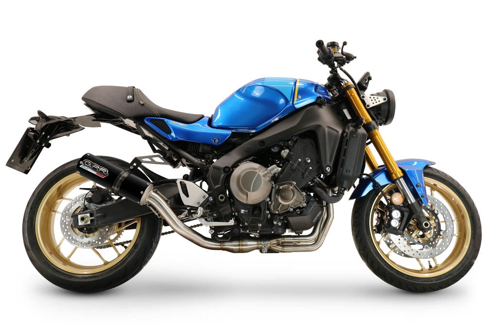 GPR exhaust compatible with  Yamaha XSR900 2022-2023, M3 Black Titanium, Full system exhaust, including removable db killer 