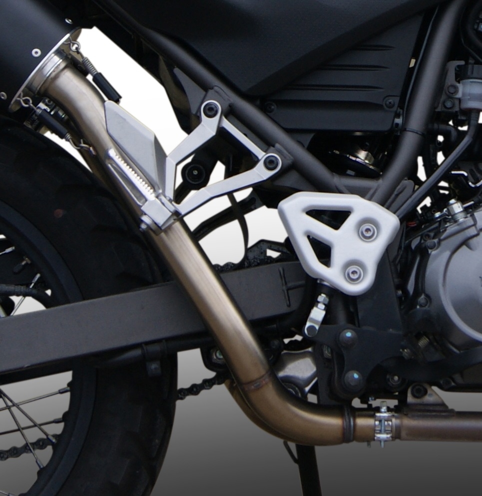 GPR exhaust compatible with  Yamaha Xt 660 X-R  2004-2014, Gpe Ann. Poppy, Dual slip-on including removable db killers and link pipes 