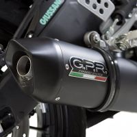 GPR exhaust compatible with  Yamaha YZF 125 R  2017-2018, Furore Evo4 Nero, Full system exhaust, including removable db killer 