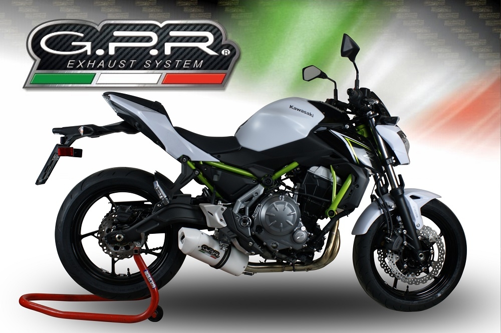 GPR exhaust compatible with  Kawasaki Z-650 2021-2022, Albus Evo4, Full system exhaust, including removable db killer 