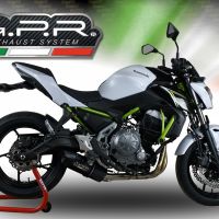 GPR exhaust compatible with  Kawasaki Z-650 2023-2024, Furore Evo4 Nero, Full system exhaust, including removable db killer 