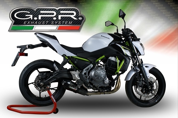 GPR exhaust compatible with  Kawasaki Z-650 2023-2024, Gpe Ann. Poppy, Full system exhaust, including removable db killer 