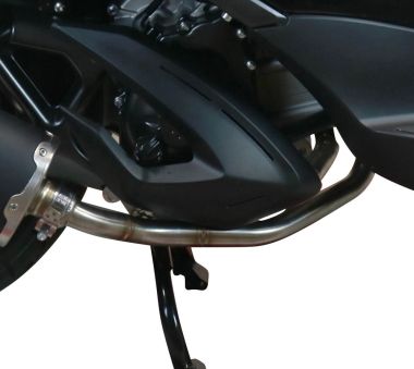 Exhaust system compatible with Zontes M 310 2021-2024, Evo4 Road Inox, Homologated legal full system exhaust, including removable db killer and catalyst 