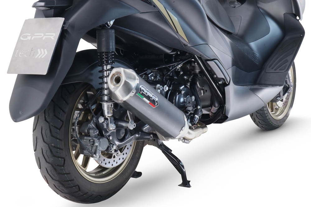 GPR exhaust compatible with  Zontes D 350 2023-2024, Pentascooter, Full system exhaust, including removable db killer 