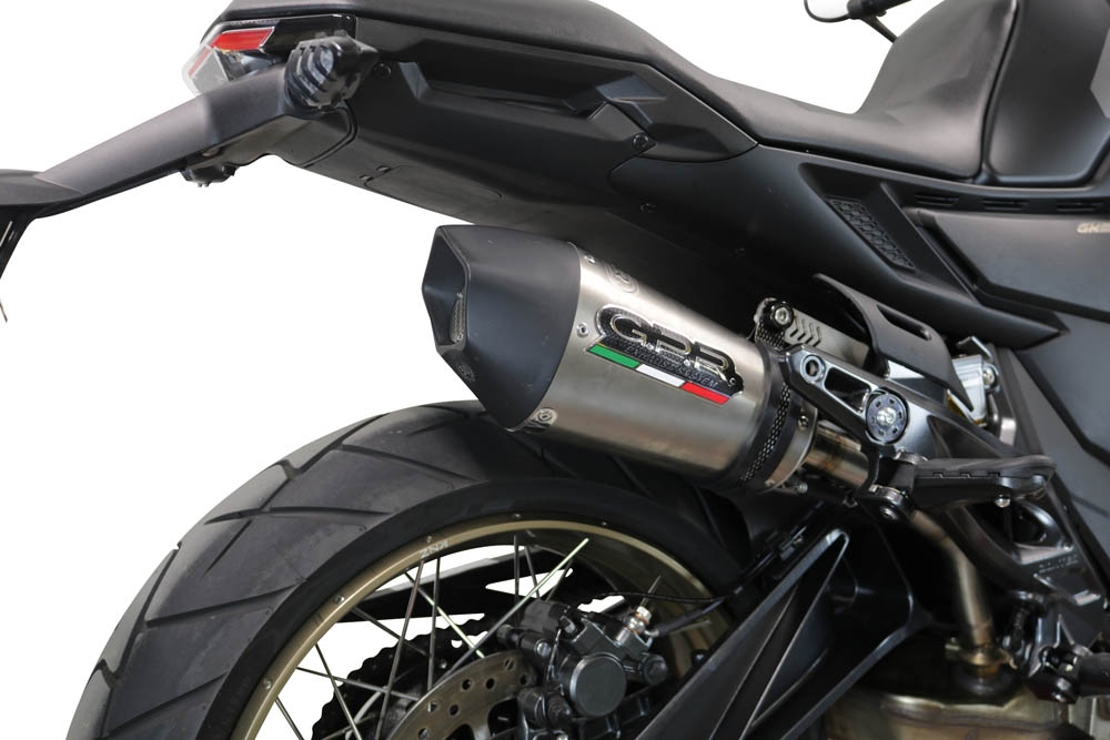 GPR exhaust compatible with  Zontes 350 R1 2022-2024, GP Evo4 Titanium, Slip-on exhaust including removable db killer and link pipe 