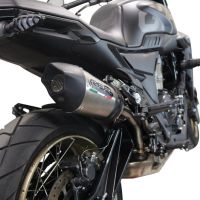 GPR exhaust compatible with  Zontes 350 X1 2022-2024, GP Evo4 Titanium, Slip-on exhaust including removable db killer and link pipe 