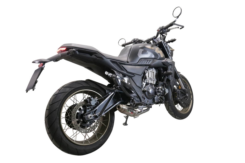 GPR exhaust compatible with  Zontes 350 R1 2022-2024, Deeptone Inox, Full system exhaust, including removable db killer 