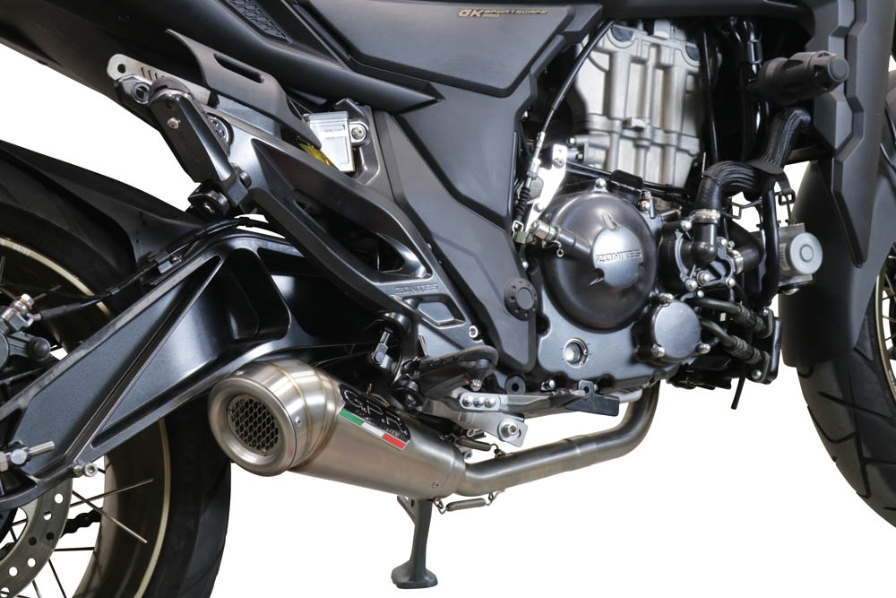 GPR exhaust compatible with  Zontes 350 R1 2022-2024, Powercone Evo, Full system exhaust, including removable db killer 