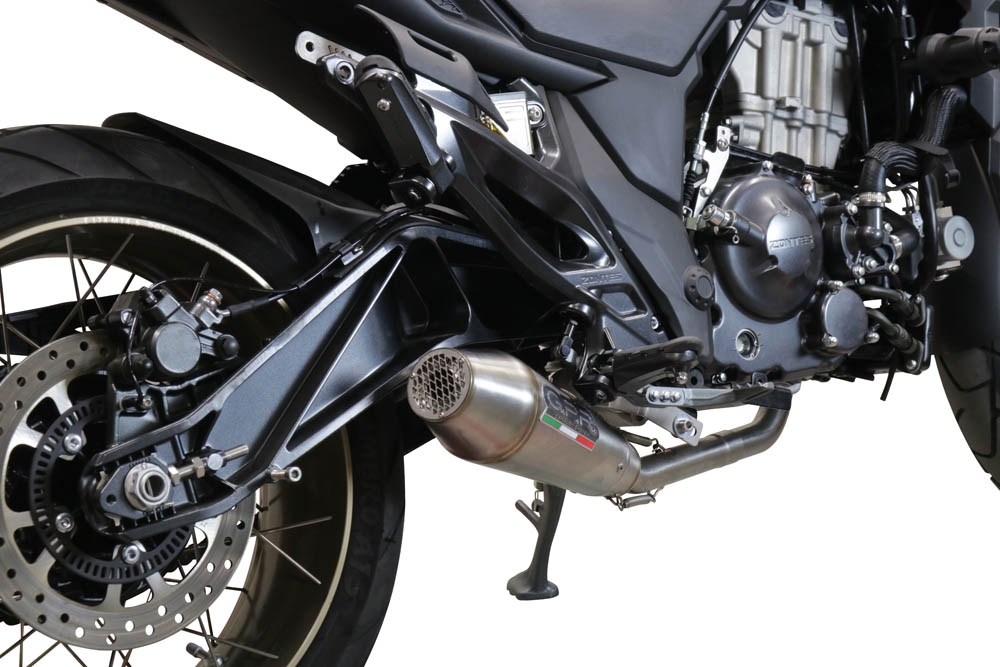 GPR exhaust compatible with  Zontes 350 T2 ADV 2022-2024, Ultracone, Full system exhaust, including removable db killer 