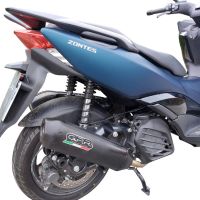 GPR exhaust compatible with  Zontes M 125 2022-2024, Pentaroad Black, Full system exhaust, including removable db killer 