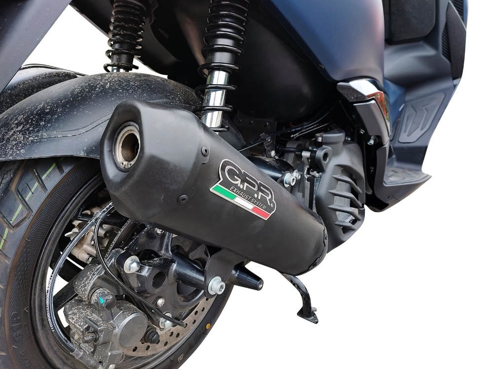 GPR exhaust compatible with  Zontes M 125 2022-2024, Pentaroad Black, Full system exhaust, including removable db killer 