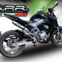 GPR exhaust compatible with  Zontes Zt 310 2018-2020, Deeptone Inox, Full system exhaust, including removable db killer 