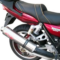 GPR exhaust compatible with  Kawasaki ZRX-1100 1998-2001, Inox Tondo, Bolt-on silencer including removable db killer 