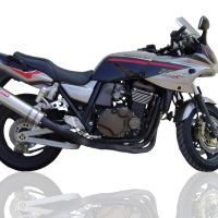 GPR exhaust compatible with  Kawasaki ZRX-1100 1998-2001, Inox Tondo, Bolt-on silencer including removable db killer 