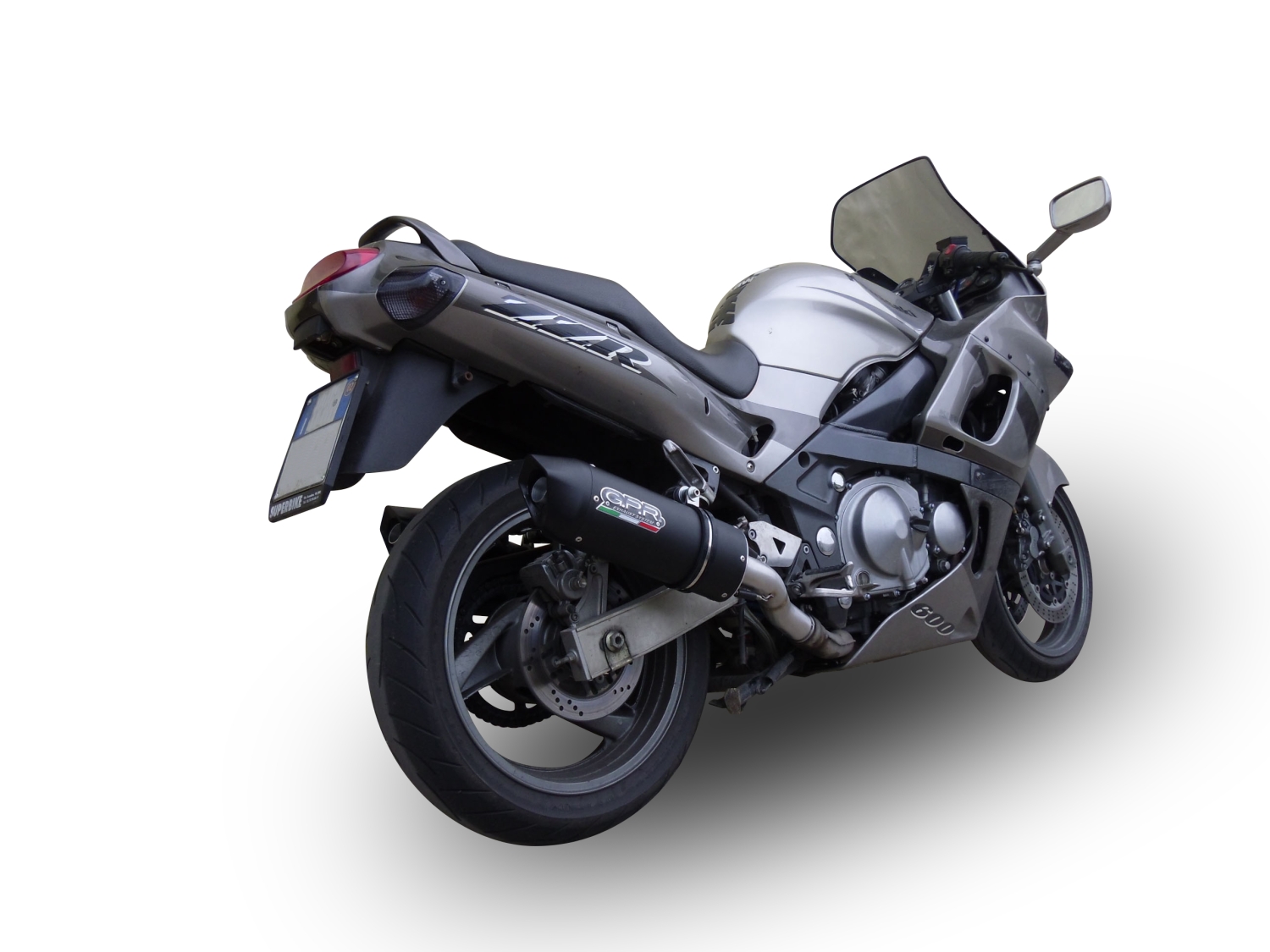 GPR exhaust compatible with  Kawasaki ZZR600 2002-2006, Furore Nero, Dual slip-on including removable db killers and link pipes 