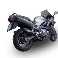 GPR exhaust compatible with  Kawasaki ZZR600 2002-2006, Furore Nero, Dual slip-on including removable db killers and link pipes 