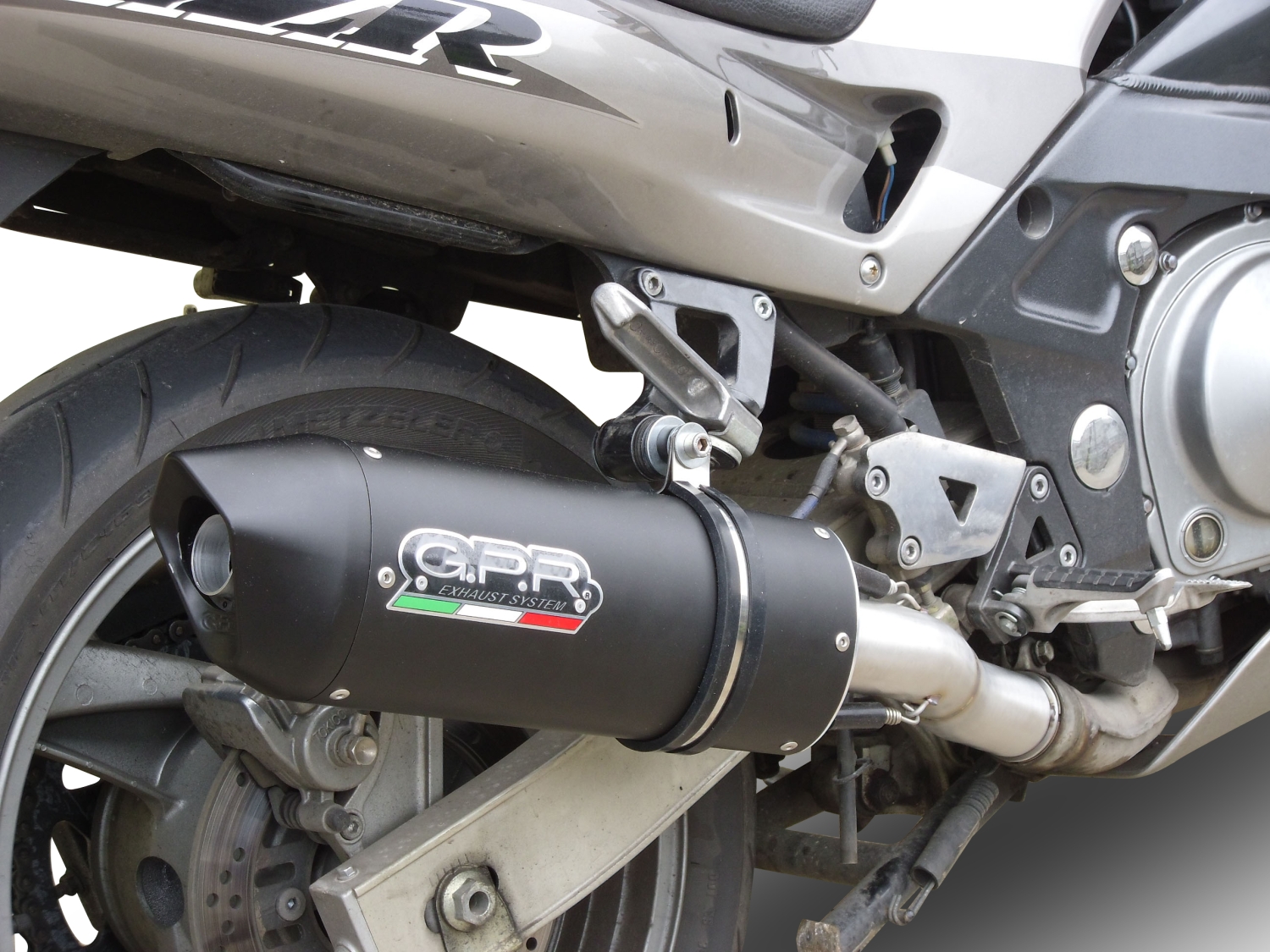 GPR exhaust compatible with  Kawasaki ZZR600 2002-2006, Furore Nero, Dual slip-on including removable db killers and link pipes 