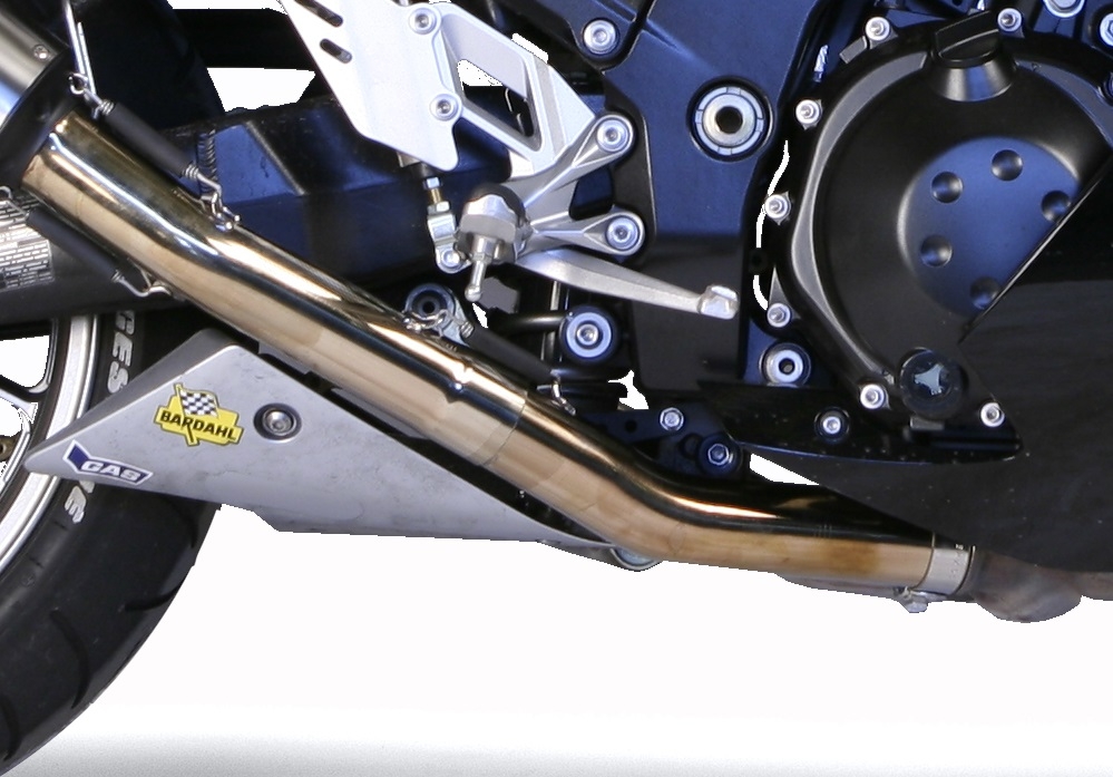 GPR exhaust compatible with  Kawasaki ZX-14R 2008-2011, M3 Poppy , Dual slip-on including removable db killers and link pipes 