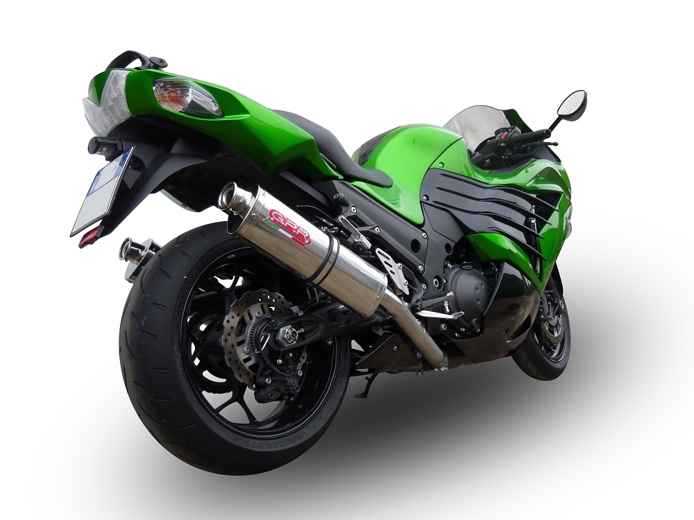 GPR exhaust compatible with  Kawasaki ZX-14R 2023-2024, Trioval, Dual slip-on including removable db killers and link pipes 