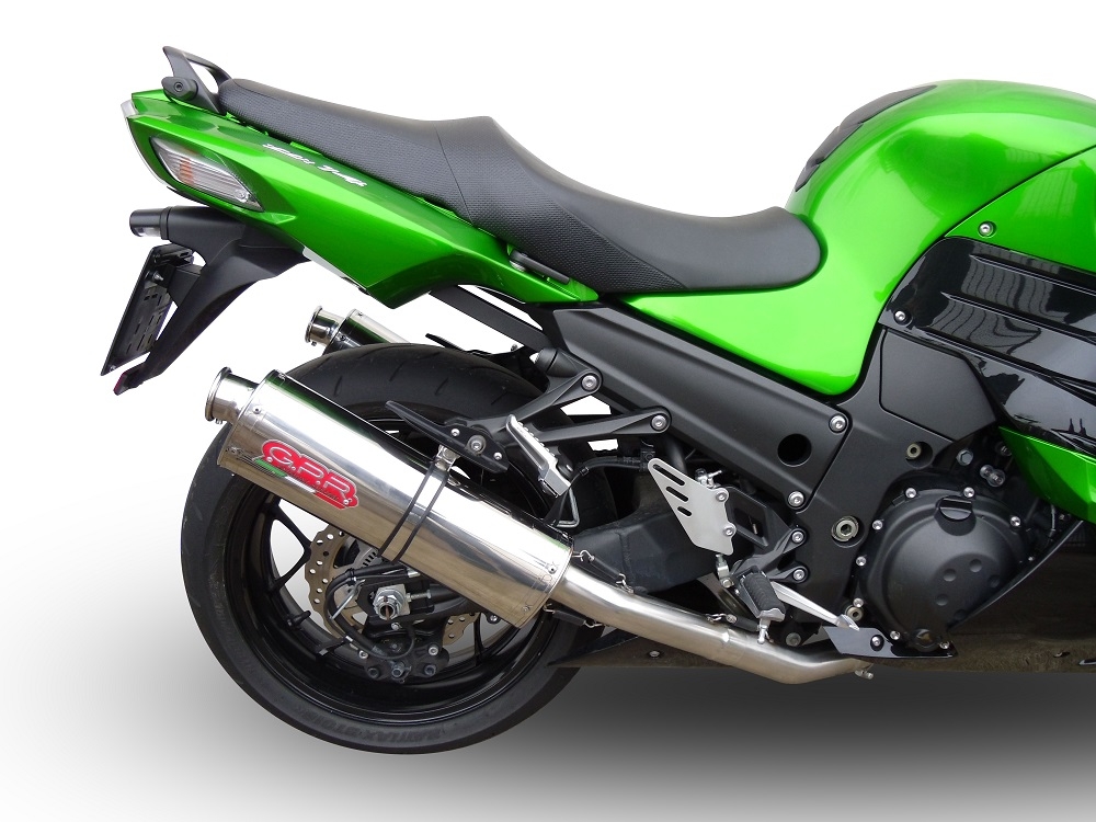 GPR exhaust compatible with  Kawasaki ZX-14R 2023-2024, Trioval, Dual slip-on including removable db killers and link pipes 