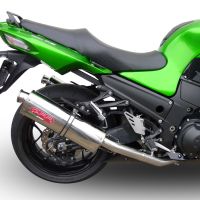 GPR exhaust compatible with  Kawasaki ZX-14R 2012-2016, Trioval, Dual slip-on including removable db killers and link pipes 