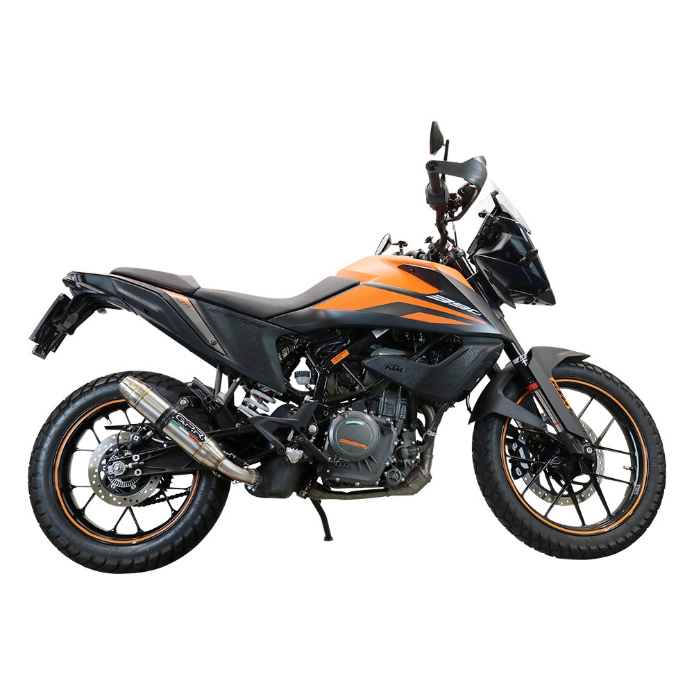 Ktm 250 Adventure Sw 2020-2024, Deeptone Inox, Slip-on exhaust including removable db killer and link pipe 