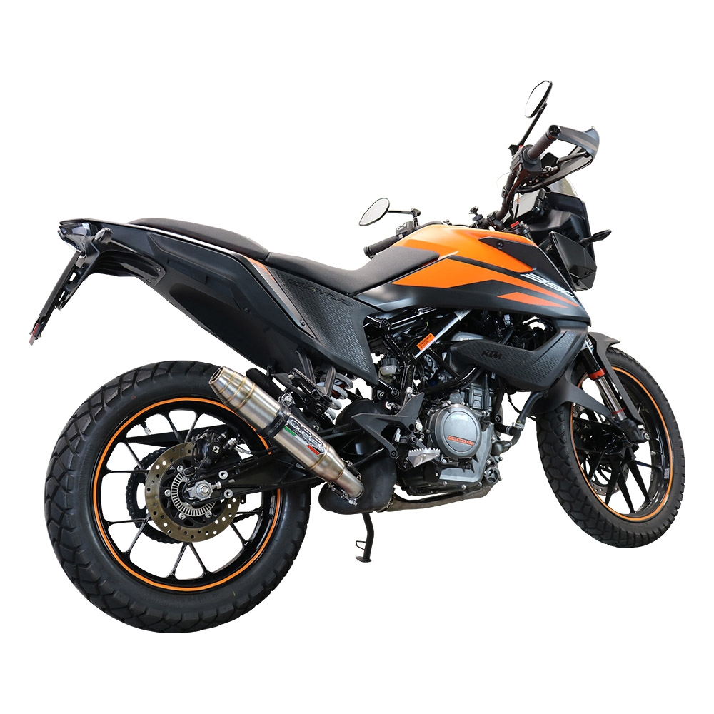 Ktm 390 Adventure Sw 2021-2024, Deeptone Inox, Slip-on exhaust including removable db killer and link pipe 