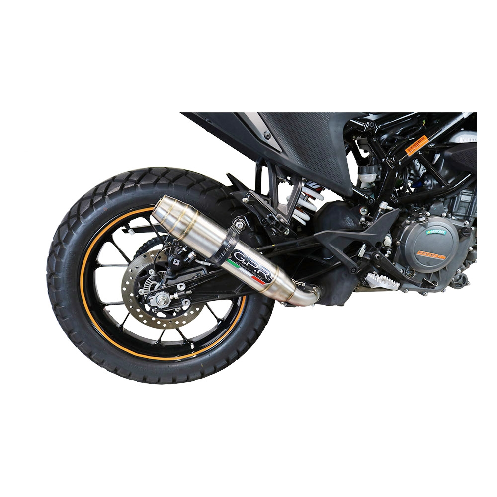 Ktm 390 Adventure Sw 2020-2020, Deeptone Inox, Slip-on exhaust including removable db killer and link pipe 