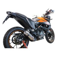 Ktm 390 Adventure Sw 2021-2024, M3 Inox , Slip-on exhaust including removable db killer and link pipe 