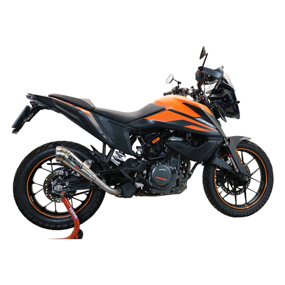 Ktm 390 Adventure Sw 2021-2024, Powercone Evo, Slip-on exhaust including removable db killer and link pipe 