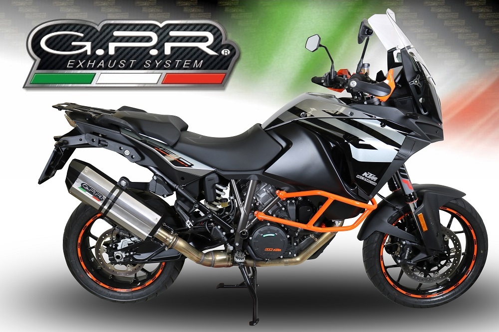 Ktm 1290 Super Adventure 2017-2020, Sonic Titanium, Slip-on exhaust including removable db killer and link pipe 