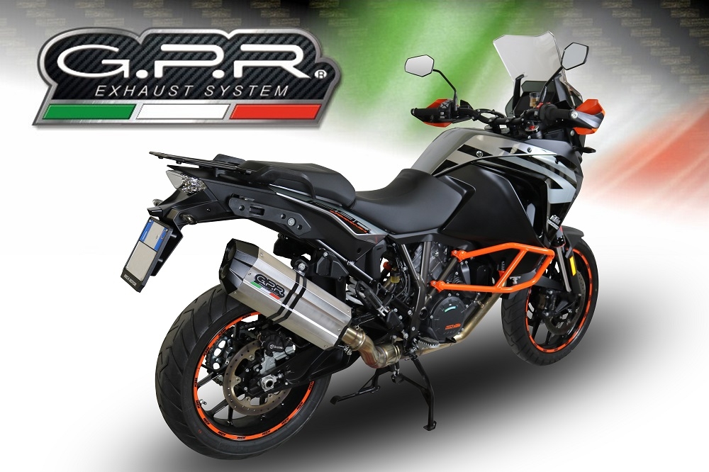 Ktm 1290 Super Adventure 2017-2020, Sonic Titanium, Slip-on exhaust including removable db killer and link pipe 