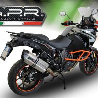 Ktm 1290 Super Adventure 2017-2020, Sonic Titanium, Slip-on exhaust including removable db killer and link pipe 