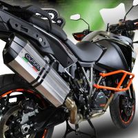 Ktm 1290 Super Adventure 2017-2020, Sonic Titanium, Slip-on exhaust including removable db killer and link pipe 