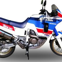 Honda Africa Twin NXR - XRV 650 Rd03  1988-1989, Trioval, Slip-on exhaust including removable db killer and link pipe 