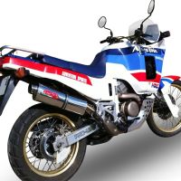 Honda Africa Twin NXR - XRV 650 Rd03  1988-1989, Trioval, Slip-on exhaust including removable db killer and link pipe 