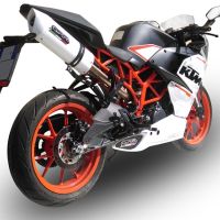 GPR exhaust compatible with  Ktm RC 390 2015-2016, Albus Ceramic, Slip-on exhaust including removable db killer and link pipe 